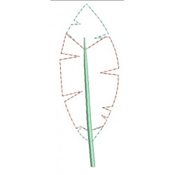 Stickdatei - Feder Fransenappli